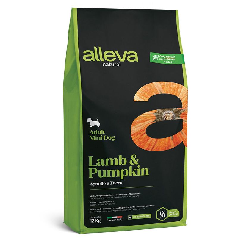 Alleva NATURAL dog lamb & pumpkin adult mini 12 kg