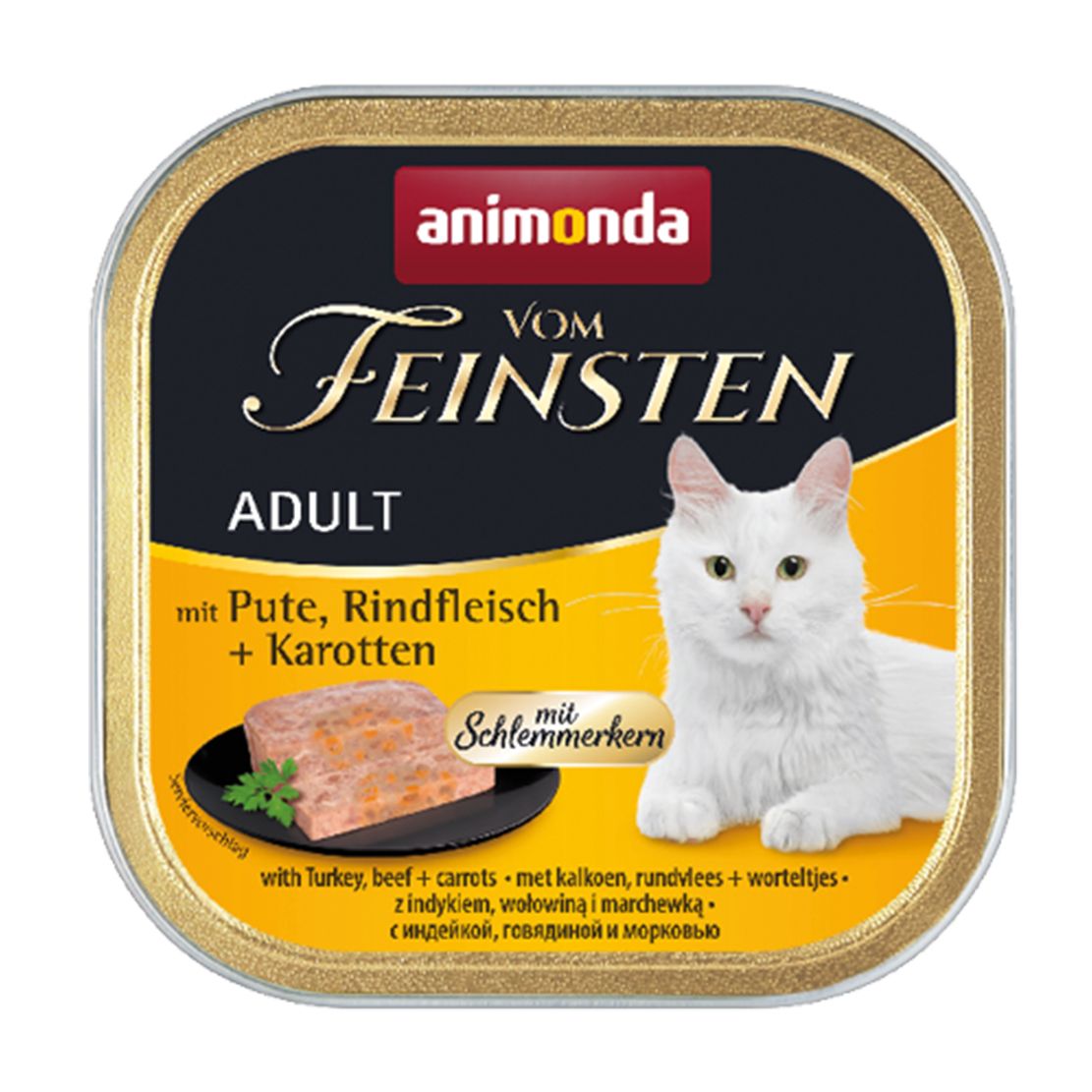 Animonda Vom Feinsten Adult Cat puretina, govedina + mrkva 100 g