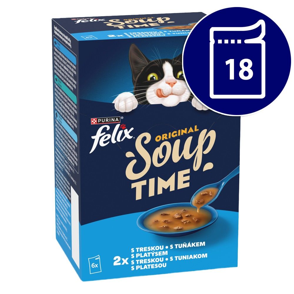 FELIX Juha Ukusni izbor s bakalarom, s tunom, s oslićem 18 x 48 g