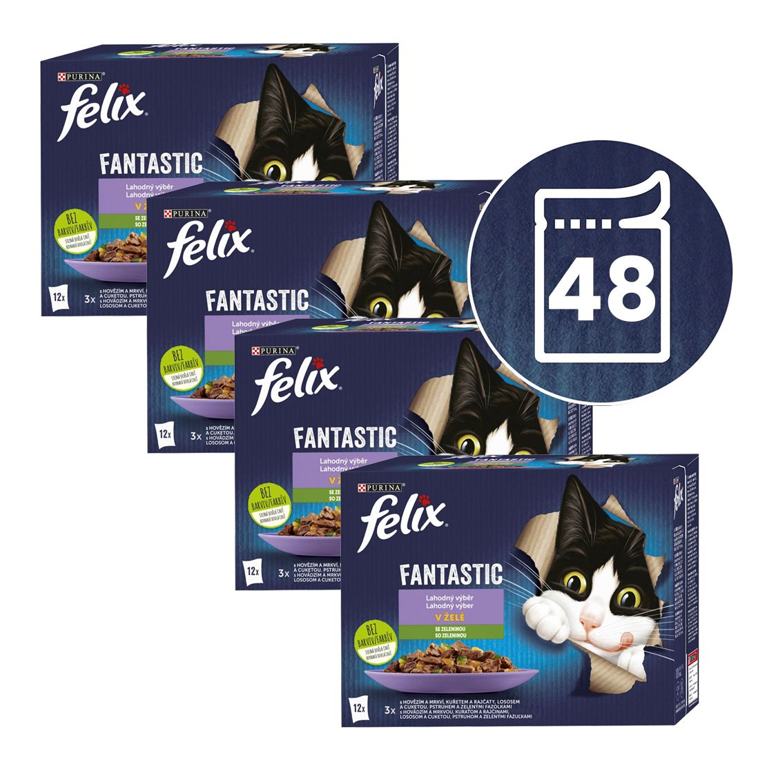 FELIX Fantastičan izbor s povrćem 48 x 85 g