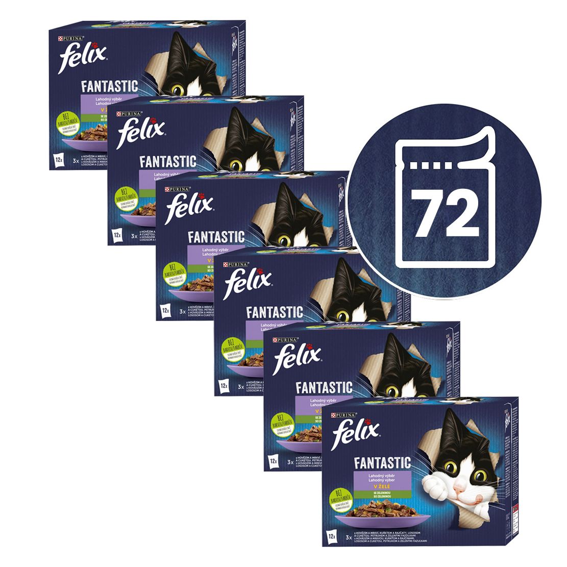FELIX Fantastičan izbor s povrćem 72 x 85 g