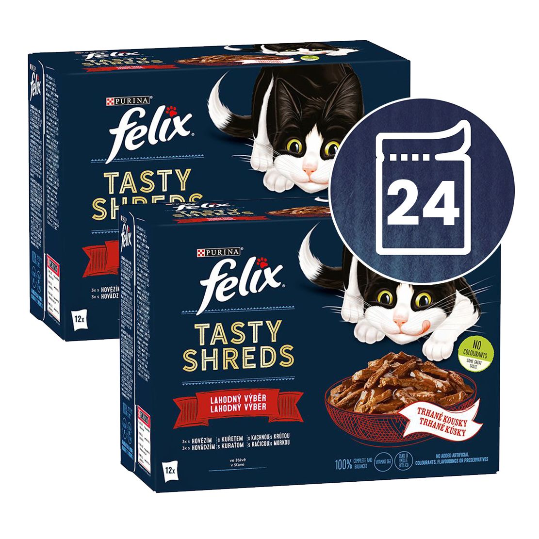 Kapsice FELIX Tasty Shreds mješavina ukusnog izbora u umaku 24 x 80 g