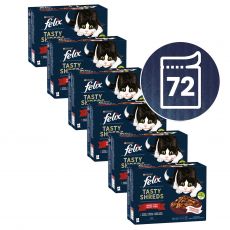 Konzervice FELIX Tasty Shreds mješavina ukusnog izbora u umaku 72 x 80 g