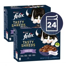 Konzervice FELIX Tasty Shreds ukusni izbor s ribom u umaku 24 x 80 g