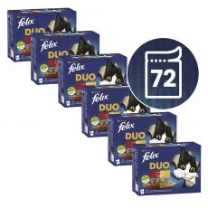 Konzervice FELIX Fantastic DUO, ukusni izbor u želeu 72 x 85 g