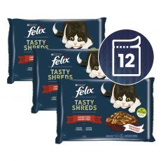 Konzervice FELIX Tasty Shreds ukusni izbor u umaku 12 x 80 g