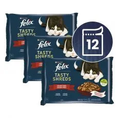 Konzervice FELIX Tasty Shreds ukusni izbor u umaku 12 x 80 g