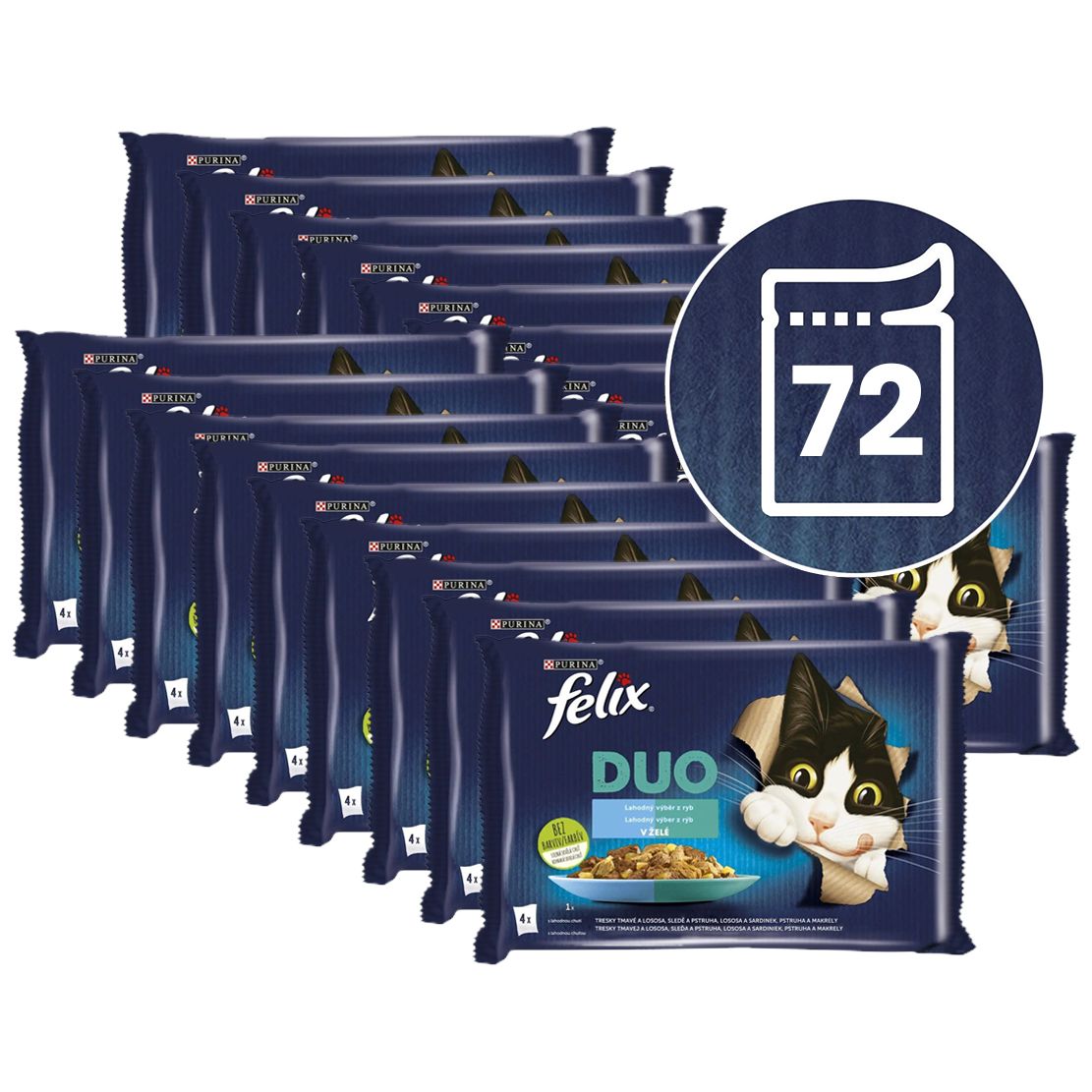 Konzervice FELIX DUO - ukusni izbor ribe 72 x 85 g