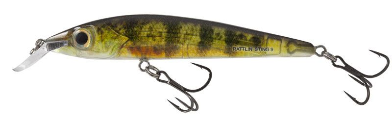 Salmo Rattlin Sting Suspending 9cm/11g Real Yellow Perch