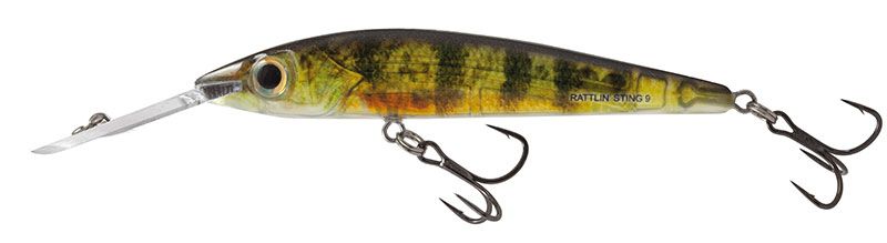 Salmo Rattlin Sting Deep Runner Floating 9cm/12g Real Yellow Perch