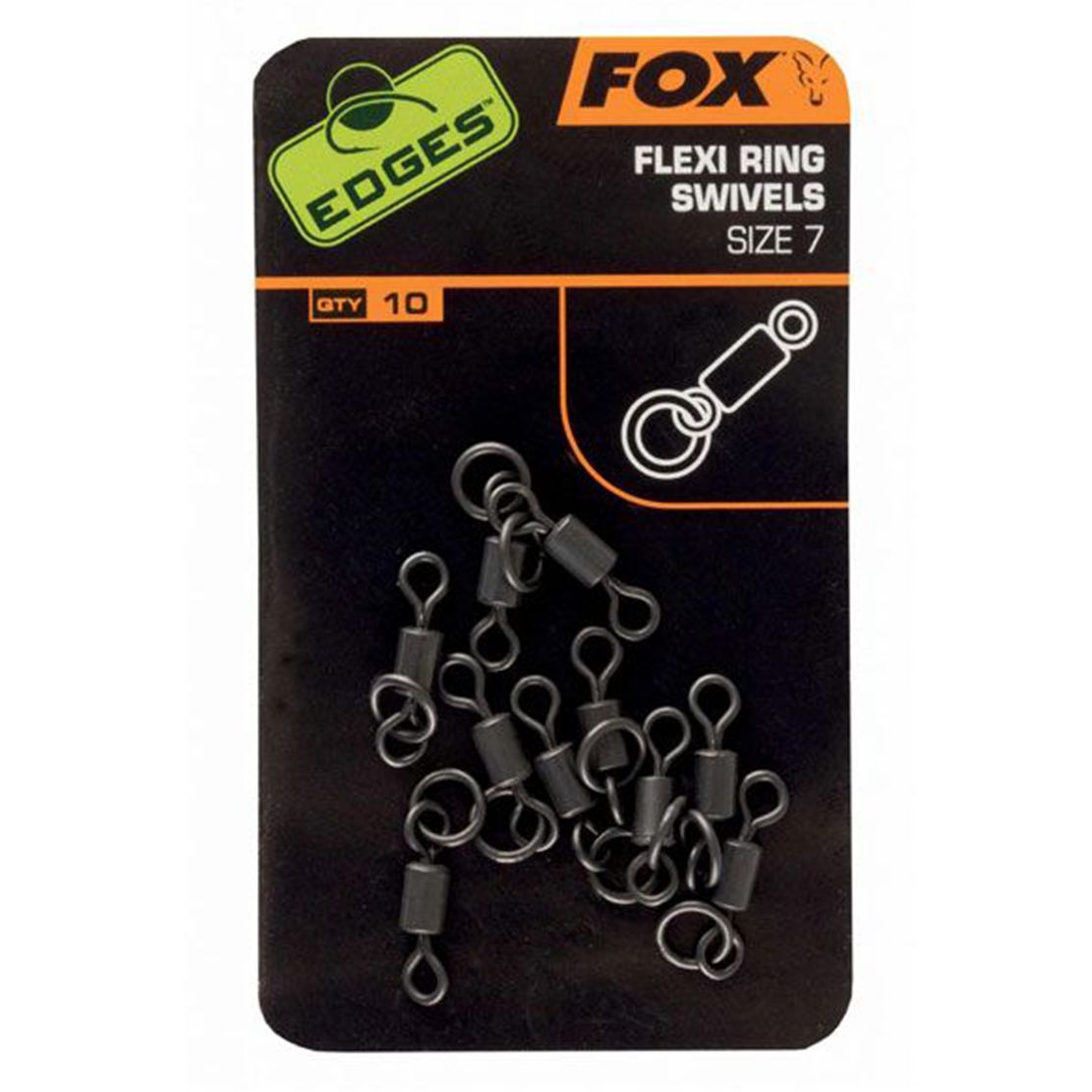 Fox EDGES™ Flexi Ring Swivel Velicina 10