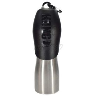 Kong H2O boca za vodu za psa - nehrđajući čelik 740 ml, crna