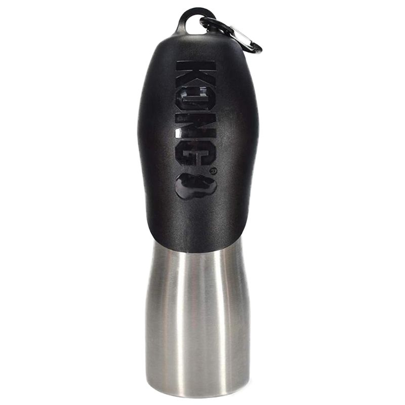 Kong H2O boca za vodu za psa - nehrđajući čelik 740 ml, crna