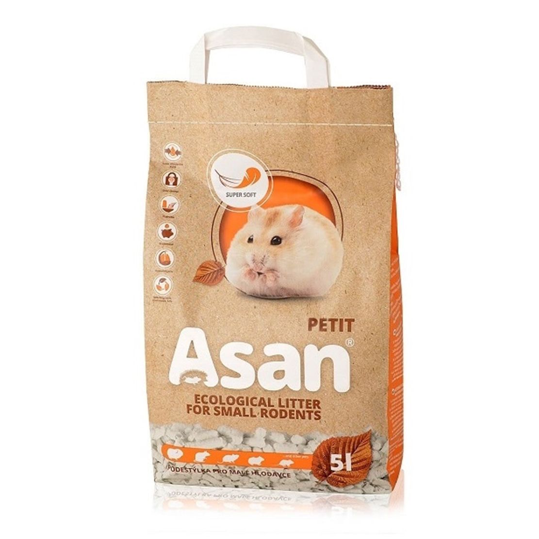 Asan Petit stelja za male glodavce 5 l