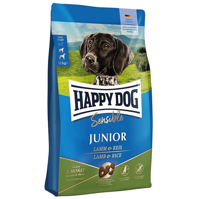 Happy Dog Sensible Junior Janjetina i Riža 4 kg