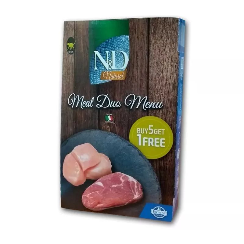 Farmina N&D cat Natural Meat Duo Menu 6 x 70 g