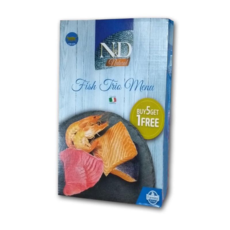 Farmina N&D cat Natural Fish Trio Menu 6 x 70 g
