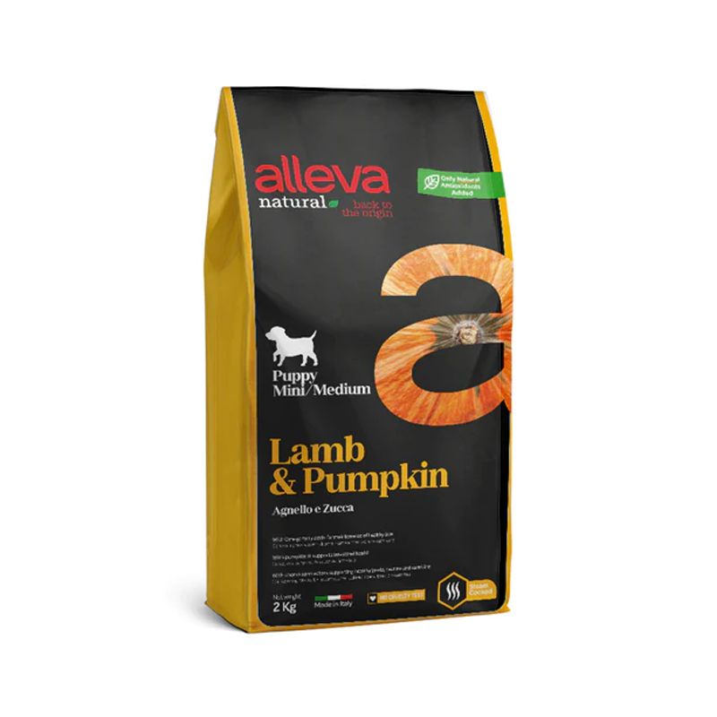 Alleva NATURAL dog lamb & pumpkin puppy mini/medium 2 kg