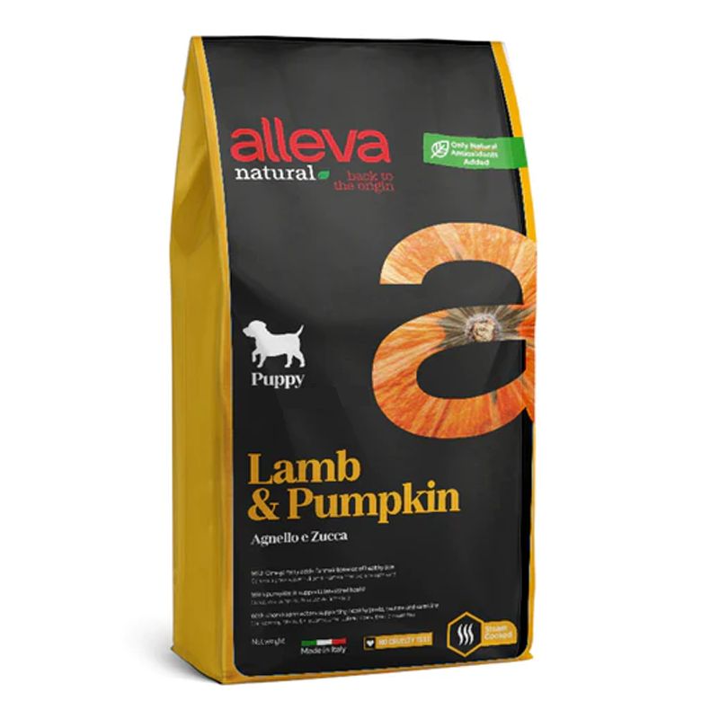 Alleva NATURAL dog lamb & pumpkin puppy all breeds 12 kg