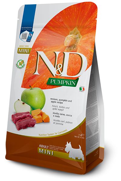 Farmina N&D dog GF PUMPKIN adult mini, venison & apple 2 kg