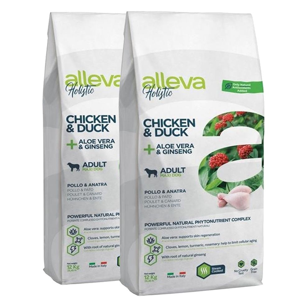 Alleva HOLISTIC dog adult maxi chicken & duck 2 x 12 kg