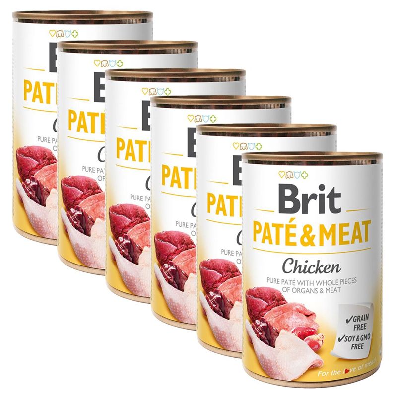 Konzerva Brit Paté & Meat Piletina 6 x 400 g