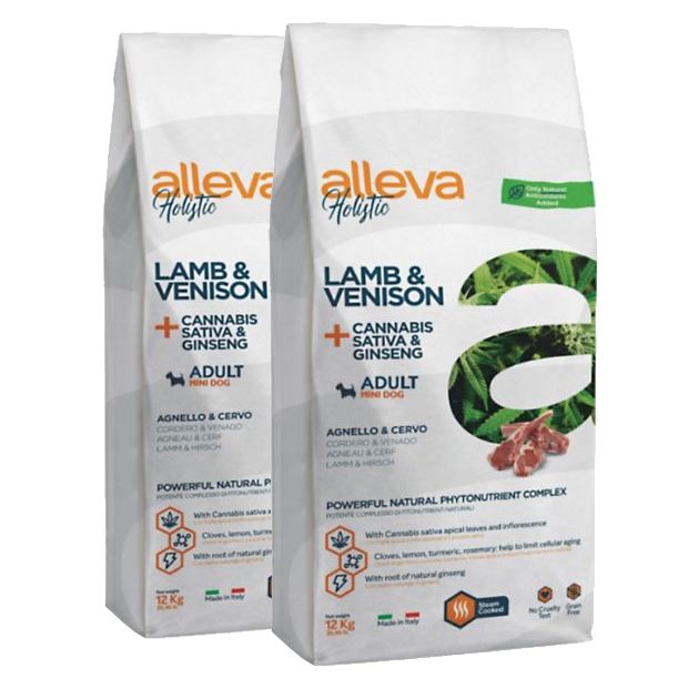 Alleva HOLISTIC dog lamb & venison adult mini 2 x 12 kg