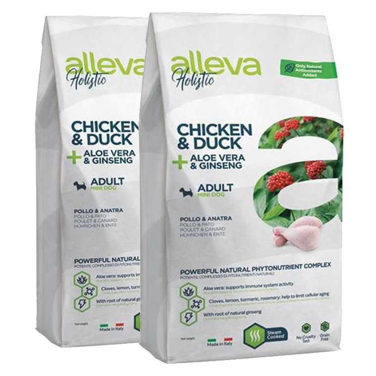 Alleva HOLISTIC Chicken & Duck Adult Mini 2 x 12 kg