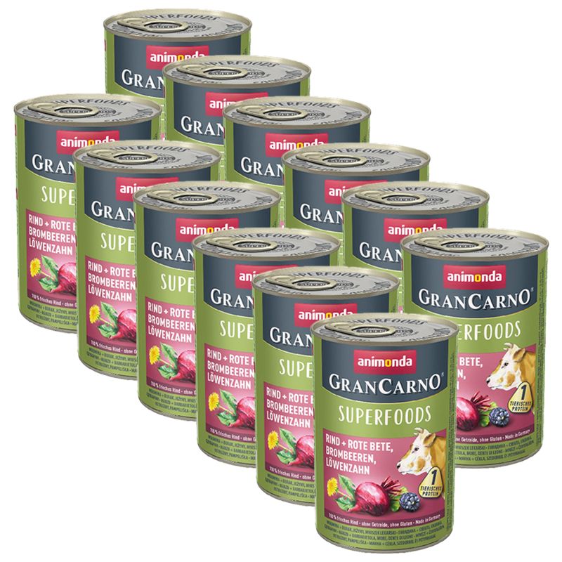 Animonda GranCarno Superfoods - govedina + crvena repa 12 x 400g