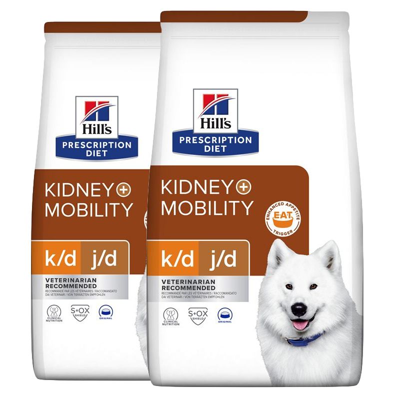 Hill's Prescription Diet k/d + Mobility Njega bubrega suho krmivo za pse 2 x 12 kg