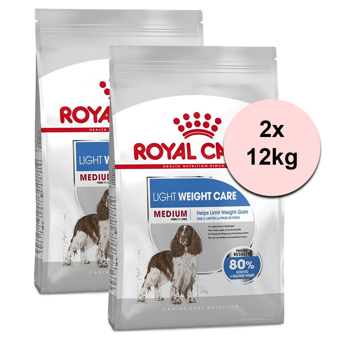 ROYAL CANIN Medium Light Weight Care dijetno suho krmivo za srednje pse 2 x 12 kg