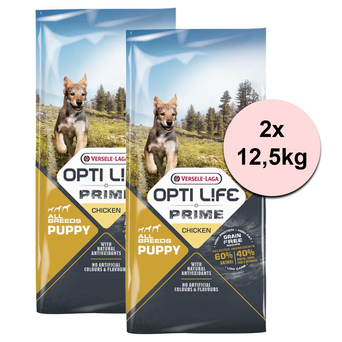 Versele Laga Opti Life Prime dog Puppy 2 x 12,5 kg