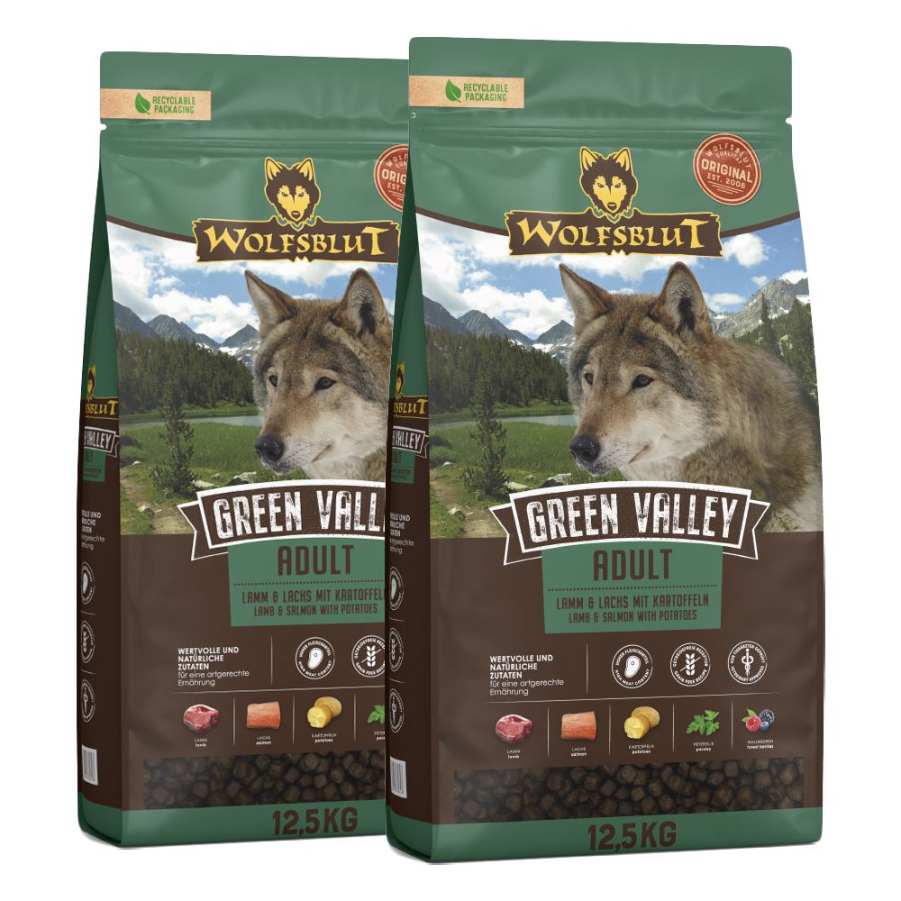 WOLFSBLUT Green Valley Adult 2 x 12,5 kg