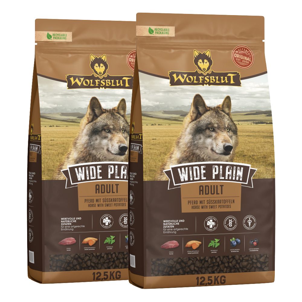 WOLFSBLUT Wide Plain Adult 2 x 12,5 kg