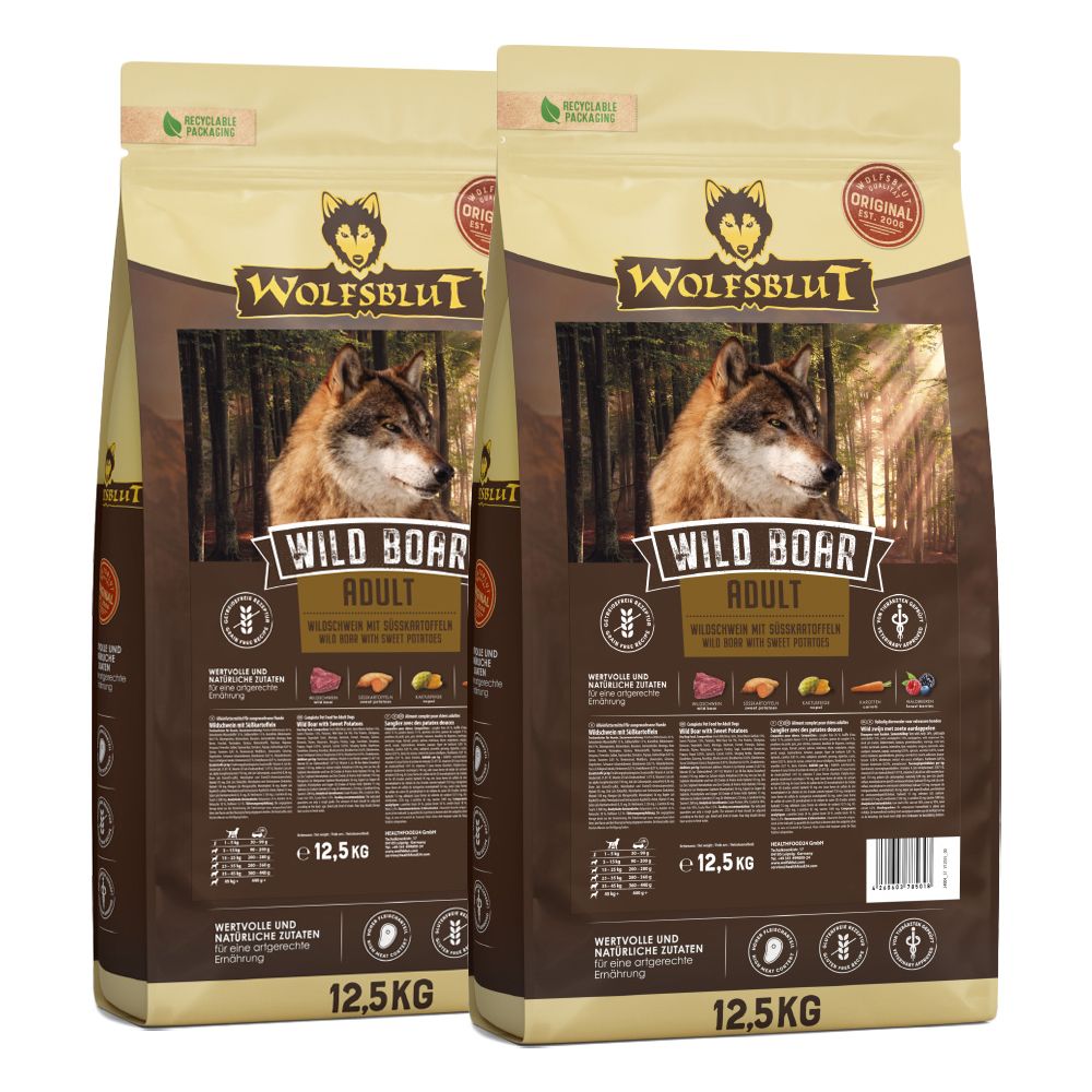 WOLFSBLUT Wild Boar Adult 2 x 12,5 kg