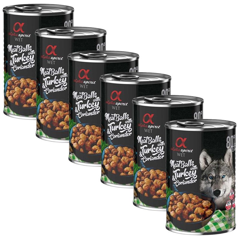Alpha Spirit Meatballs - Puretina s korijanderom 6 x 400 g