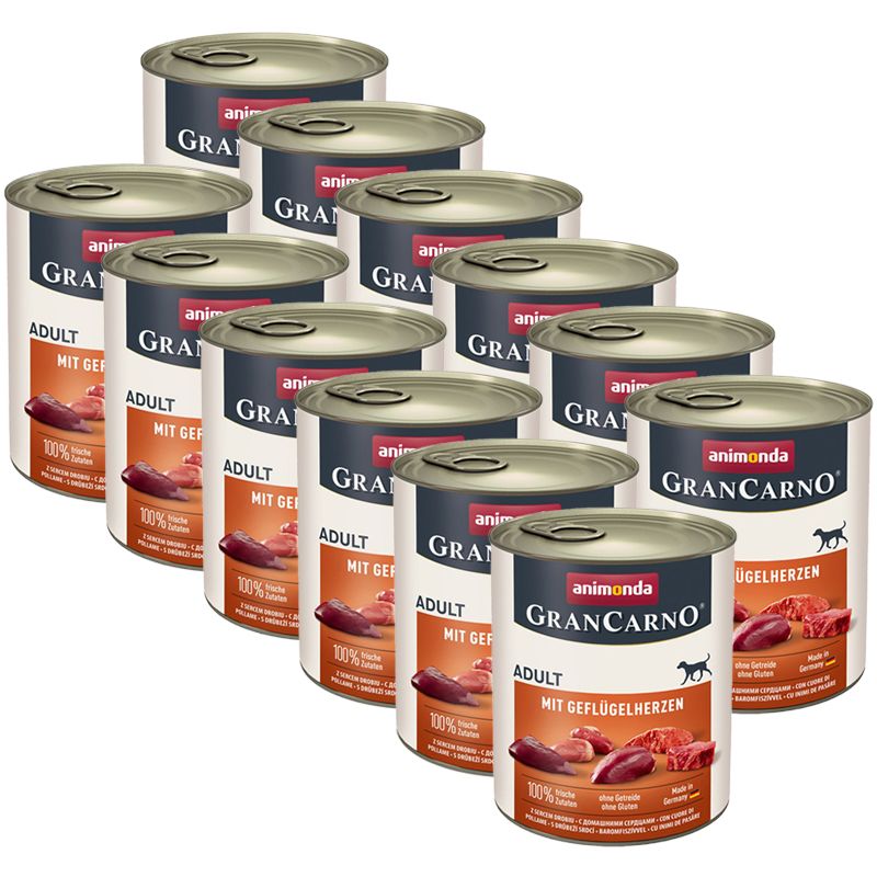 Animonda GranCarno Original Adult - svinjska i pileća srca 12 x 800g