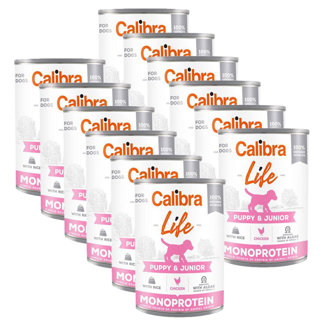 Calibra Dog Life Puppy & Junior Chicken with Rice 12 x 400 g