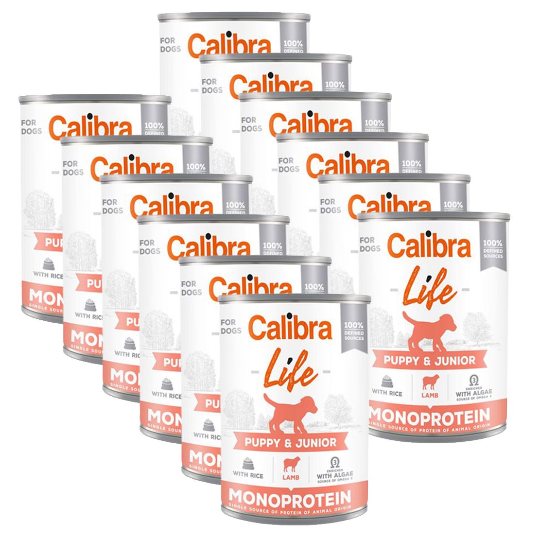 Calibra Dog Life Puppy & Junior Lamb with Rice 12 x 400 g