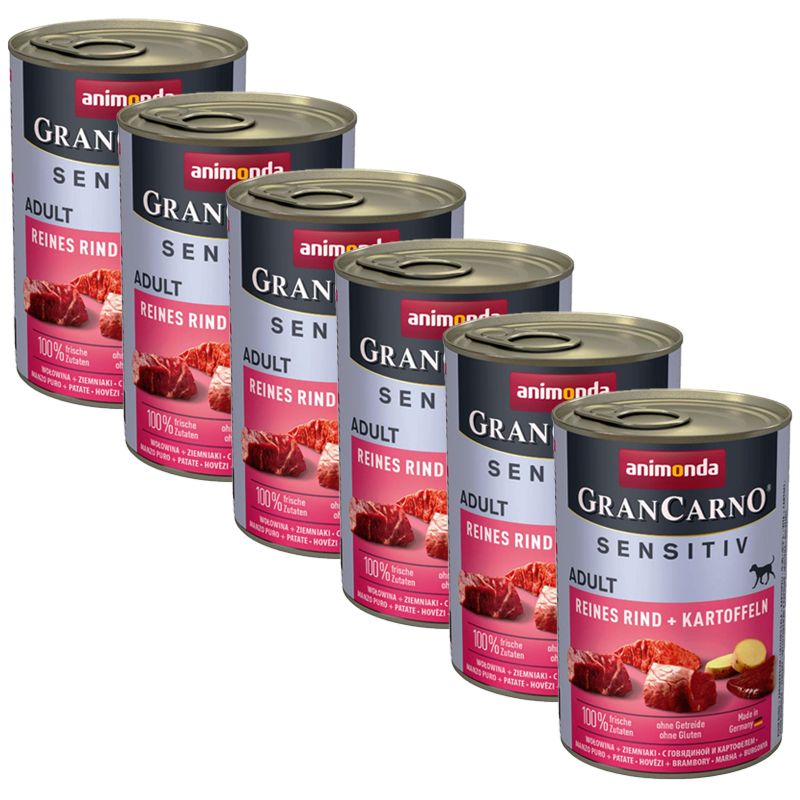 Animonda GranCarno Sensitiv Adult - govedina s krumpirom 6 x 400g