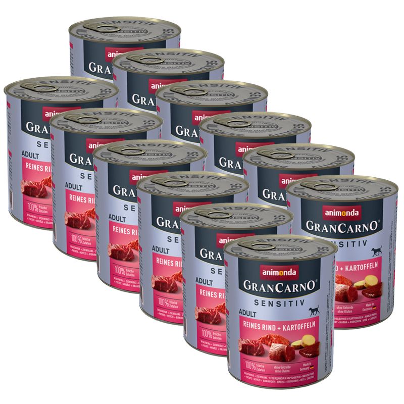 Animonda GranCarno Sensitiv Adult - govedina s krumpirom 12 x 800g