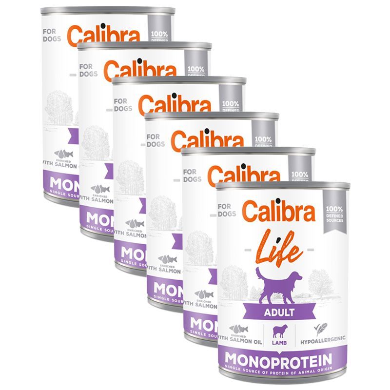 Calibra Dog Life Adult Lamb 6 x 400 g