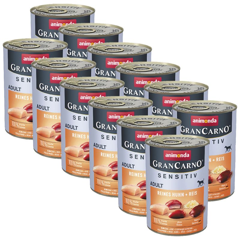 Animonda GranCarno Sensitiv Adult - piletina s rižom 12 x 400g