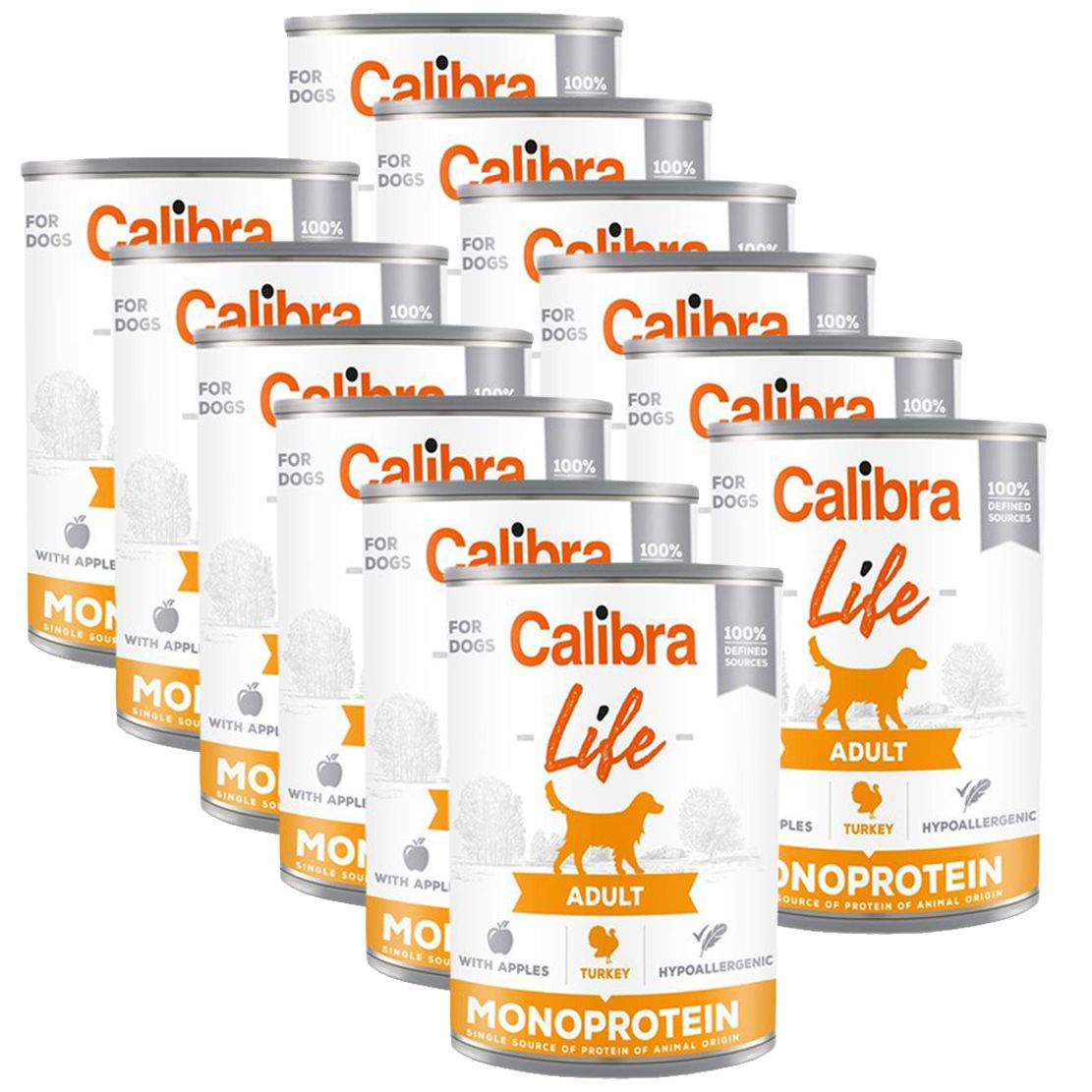 Calibra Dog Life Purećo s jabukama 12 x 400 g