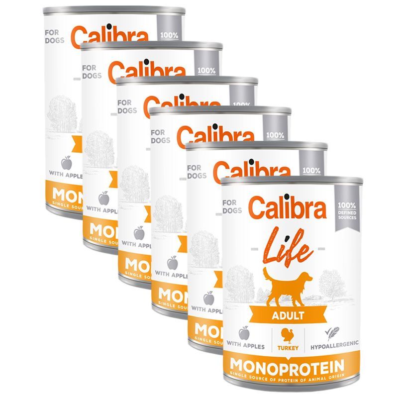 Calibra Dog Life Pureć s jabukama 6 x 400 g