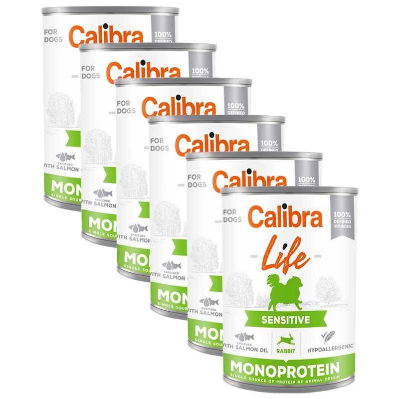 Calibra Dog Life Sensitive Rabbit 6 x 400 g