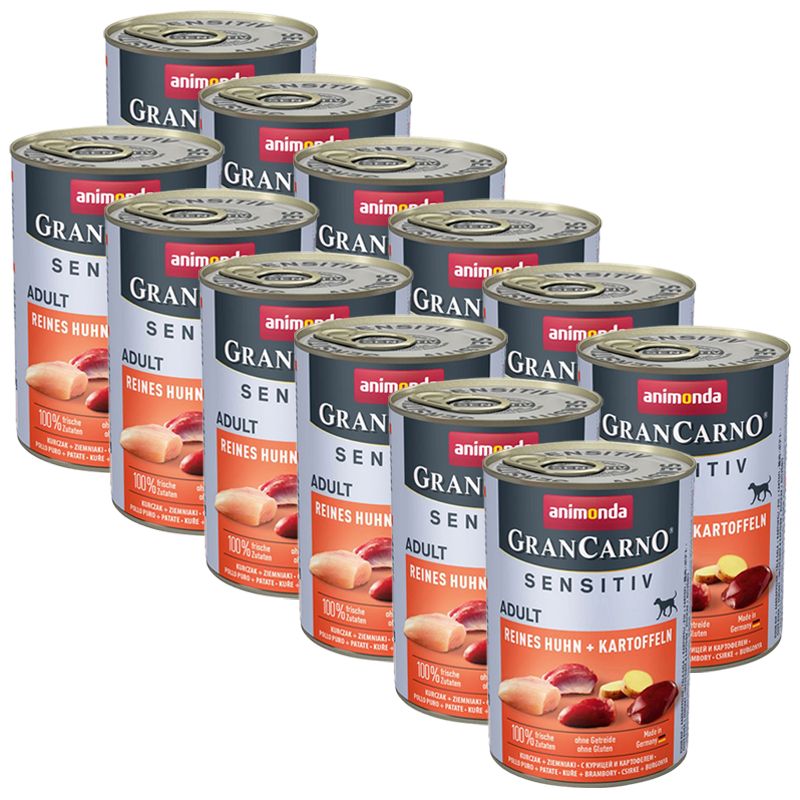 Animonda GranCarno Sensitiv Adult - piletina s krumpirom 12 x 400g
