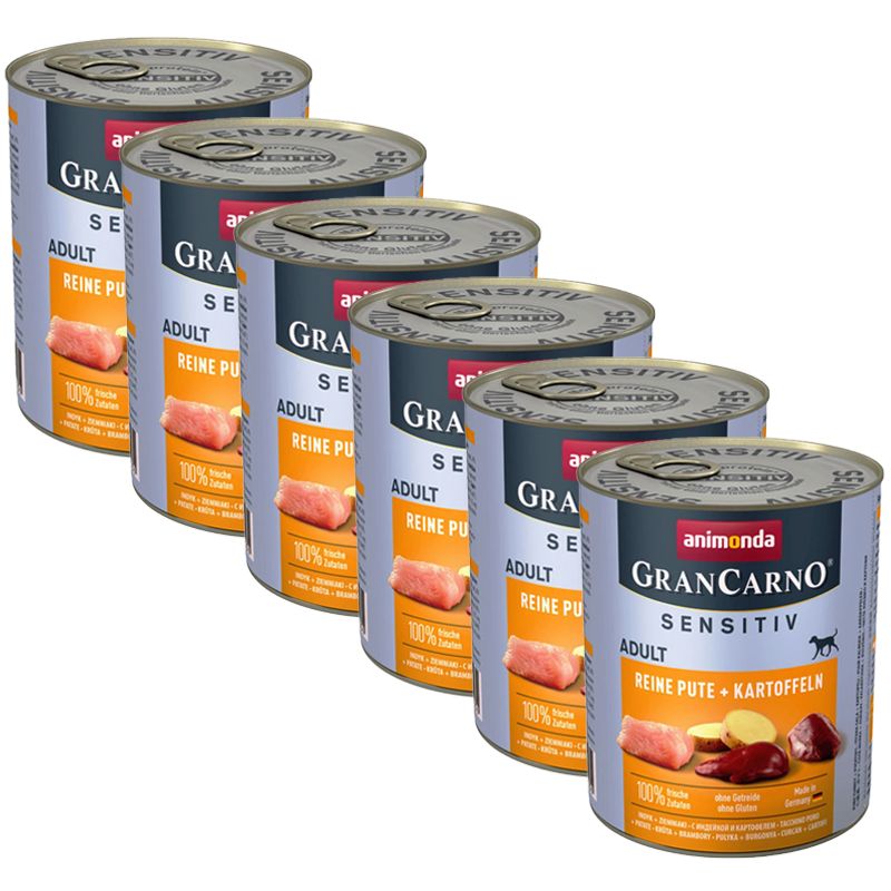 Animonda GranCarno Sensitiv Adult - puretina s krumpirom 6 x 800g