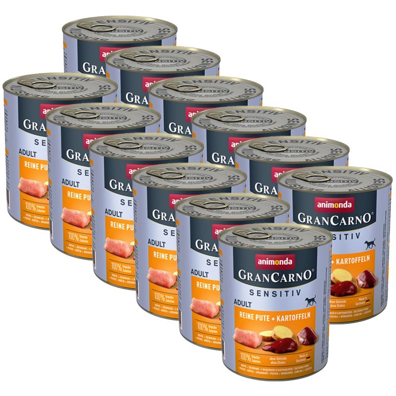 Animonda GranCarno Sensitiv Adult - puretina s krumpirom 12 x 800g
