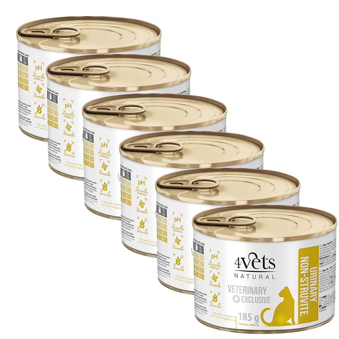 4Vets Cat Natural Veterinary Exclusive URINARY 6 x 185 g